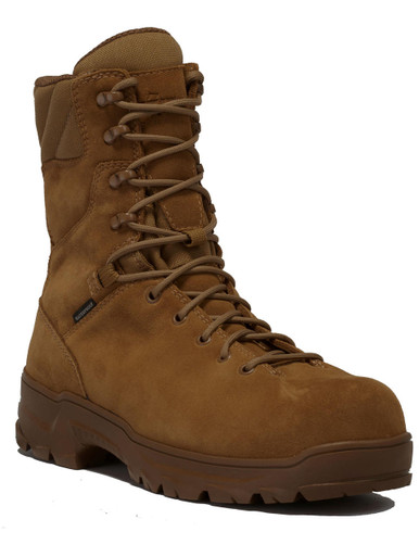 Belleville Boots Men's 8" SQUALL 400g Insulated Composite Safety Toe Boot - BV555INSCT | Coyote | 15-Wide | Nylon/Leather/Rubber | LAPoliceGear.com
