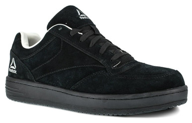 Reebok Women's Black Soyay Skate Work Shoe RB191 | 12-Wide | Nylon/Leather/Rubber | LAPoliceGear.com