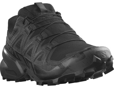 Salomon Speedcross 6, Sneaker Hombre, Black/Surf la Web/Safety Yellow, 43  1/3 EU : : Moda