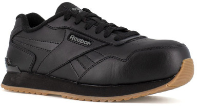 ロビン Reebok Men's Black Harman Classic Action Leather Work Sneaker