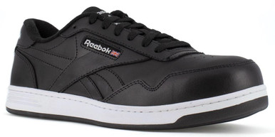 Reebok Men's Black White Club MEMT Classic Work Sneaker