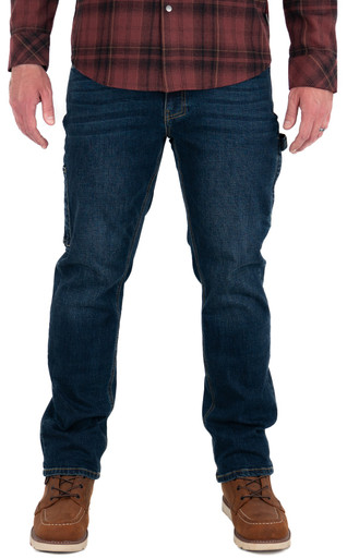 Iron & Haft Men's Journeyman Stretch Denim Durable Work Jeans