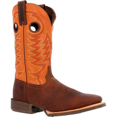 Durango Rebel Pro Men's 12-Inch Western Boot – Belgian Brown/Denim Blue, Size 13, With X-Pand System