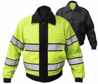 First Class Uniforms High Visibility (Hi-Vis) Reversible Jacket
