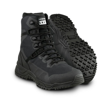 Bottes Tactiques Original Swat Alpha Defender 8" Pour Homme - Noir, Toile, Port Dissimulé, Pointure M, Neuves