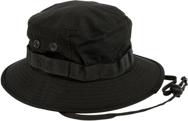 511 Tactical Boonie Hat 89422 Black Medium Large Cotton