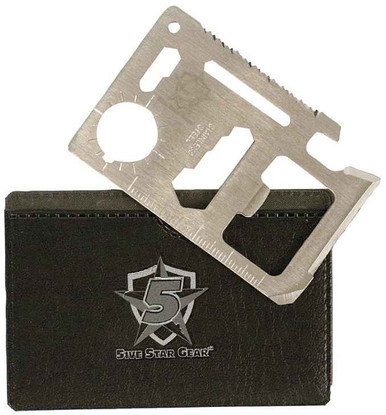 5ive Star Gear Multi Purpose Pocket Survival Tool Stainless Steel