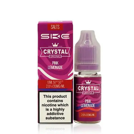 SKE Crystal Original Salts Pink Lemonade is an off the chart pink lemonade beverage, with a sweet blend of refreshing pink berries.