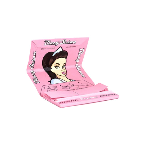 Blazy Susan Deluxe Rolling Kit Papers, Tips + Tray Kingsize Slim