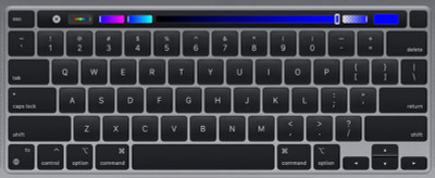 2022 MacBook Pro full keyboard layout