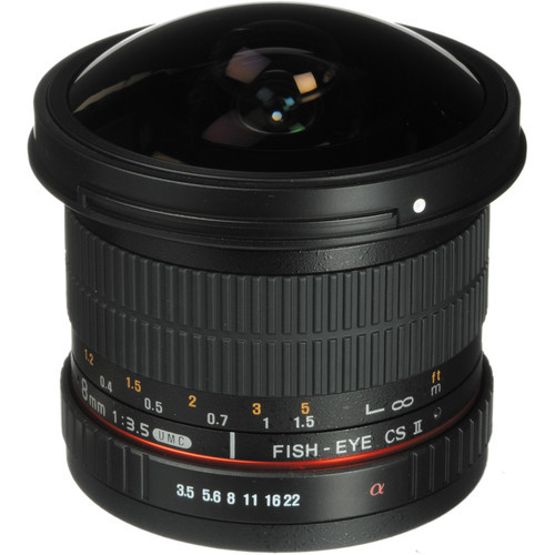 Rokinon 8mm T3.8 Cine UMC Fisheye CS II Lens for Micro Four Thirds