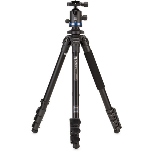 Benro Adventure AL Series 2 Tripod Kit, 4 Section, Flip Lock, IB2 Head - Tripod Front View