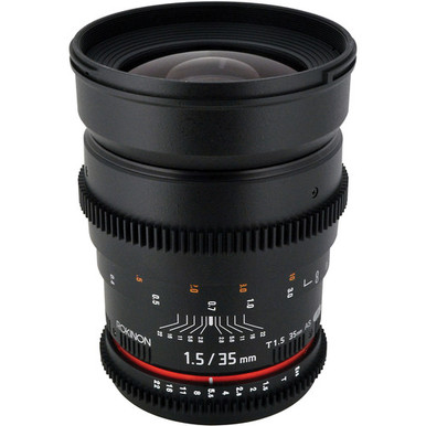 ROKINON 35mm T1.5 単焦点レンズ Eマウント シネマレンズ Rokinon 35mm T1.5 Cine AS UMC Lens for Nikon F Mount | MojoComputers