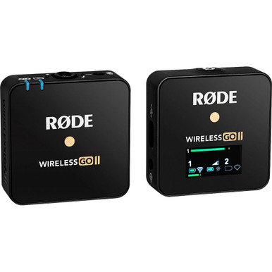 Rode Wireless GO II Single Compact Digital 2.4 GHz Mic System/Recorder  (Black) 