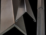 48in x 1in x 1in - 90 Deg, 16ga, Type 304, Satin #4 Finish, 2-Piece Stainless Steel Corner Guard with Aluminum Backing