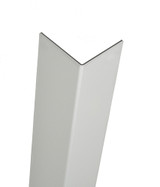 Clear Anodized Aluminum Corner Guard, 48in x 1in x 1in, 060 ga, 90 Degree, Basic, Type 5052, Satin 4 Brushed Finish