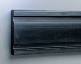 inDin  Shape Extruded Rubber Bumper, Undrilled, 4ft length x 8in height x 1-1/2in thick