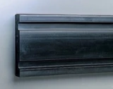 Extruded Rubber Bumper, Undrilled, 8ft length x 8in height x 1-1/2in thick