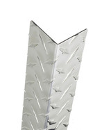 96in x 4in x 4in - 90 Degree, 063, Tread Brite, Mirror Finish, Aluminum Diamond Plate Corner Guard