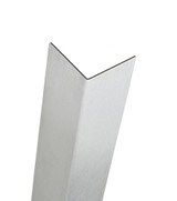 Aluminum Corner Guard, 120in x 1in x 1in, 060 ga, 90 Degree, Basic, Type 5052, Satin 4 Brushed Finish