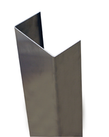 96in x 2in x 4.875in x 2in (Inside Dimensions)- 90 Deg, 16ga, Type 304, Satin #4 Finish, Stainless Steel End Wall Cap