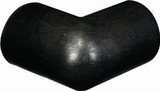 2-D Corner Guard Protector, 1.88in x 1.5in, Black