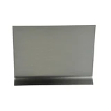 6'' x 96'' - 3/8'' Radius, 20ga, Brushed Stainless Steel Base Molding