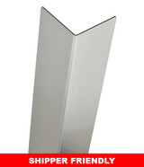 94in x 0.5in x 0.5in - 90 Deg, 18ga, Type 304, Satin #4 (Brushed) Finish, Stainless Steel Corner Guard