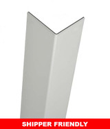 Clear Anodized Aluminum Corner Guard, 94in x 1.5in x 1.5in, 060 ga, 90 Degree, Basic, Type 5052, Satin 4 Brushed Finish