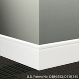 Millwork Contoured Wall Base - Reveal 4 1/4" - 2.5in Height, 8ft Length, 1/4in Thickness