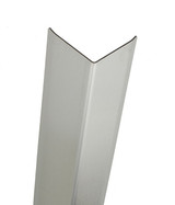 Stainless Steel Corner Guard, 48in x 2in, 16 ga, 90 Degree, w/Wings, Type 304, Satin 4 Brushed Finish
