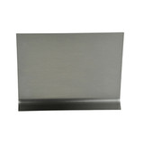 4in x 120in - 3/8in Radius, 20ga, Brushed Stainless Steel Base Molding