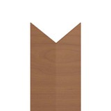 12ft x 1 1/2in, 90 Deg - Rigid Vinyl Faux Wood Corner Guards - InPro