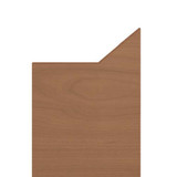 8ft x 3in, 135 Deg - Rigid Vinyl Faux Wood Corner Guards - InPro