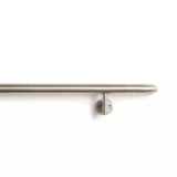 3in - 1.5in - 3in - Stainless Steel Single-Line Handrail with Round Grip, Continuous Aluminum Retainer & Inside/Outside Corners - CS Group