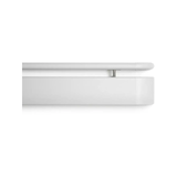 4in - 1.5in - 3in - PVC-Free Acrovyn® Shadowgrain Handrail/Crash Rail with Round/Oval Grip, Dual Cantilevered Stainless Steel Brackets & Continuous Aluminum Retainer - CS Group