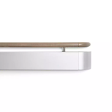 4in - 1.5in - 3in - Wood Handrail with Aluminum Crash Rail, Round/Oval Grip, Dual Cantilevered Stainless Steel Brackets & Continuous Aluminum Retainer - CS Group