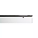 4in - 1.5in - 3in - PVC-Free Acrovyn® Shadowgrain Handrail/Crash Rail with Round/Oval Stainless Steel Grip, Dual Cantilevered Brackets & Continuous Aluminum Retainer - CS Group