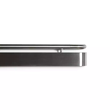 4in - 1.5in - 3in - PVC-Free Acrovyn® Shadowgrain Handrail/Crash Rail with Round/Oval Stainless Steel Grip, Stainless Steel Crash Rail, Dual Cantilevered Brackets & Continuous Aluminum Retainer - CS Group
