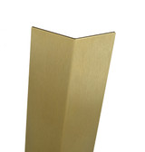 108in x 1.5in x 1.5in - 135 Degree, 063, Unlacquered, Satin #4 (Brushed) Finish, Brass Corner Guard - 135 Degree