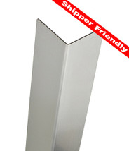 Stainless Steel Corner Guard, 94in x 2.5in x 2.5in, 14 ga, 90 Degree, Basic, Type 304, Mirror 8 Polished Finish Stainless Steel Corner Guard, 94in x 2.5in x 2.5in, 14 ga, 90 Degree, Basic, Type 304, Mirror 8 Polished Finish
