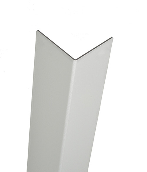 Clear Anodized Aluminum Corner Guard, 24in x 0.5in x 0.5in, 080 ga, 90 Degree, Basic, Type 5052, Satin 4 Brushed Finish