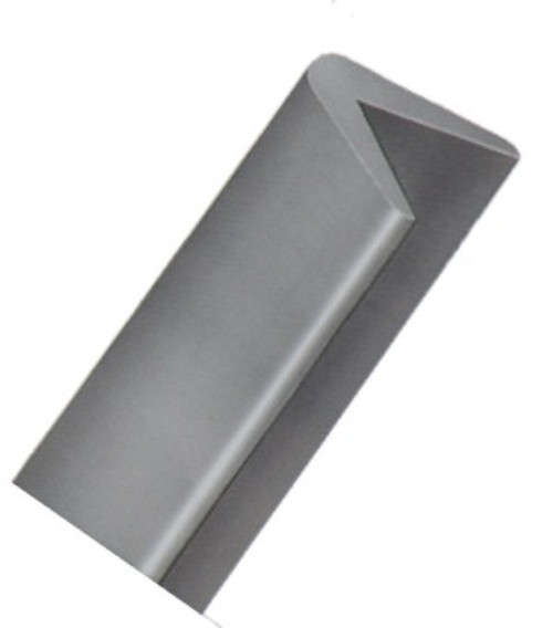 Heavy Duty Rubber Corner Guard - Grey - 24in x 7/8in x 4in x 4in