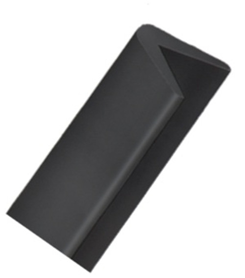 Heavy Duty Rubber Corner Guard - Black - 36in x 7/8in x 4in x 4in