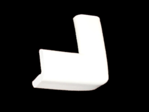 Deluxe Corner Cushions - 4 Corners in Poly Bag, 3in x 3in x 1.25in x 1.25in (Outside Dimensions), 0.25in Thick, Ivory Deluxe Corner Cushions - 4 Corners in Poly Bag, 3in x 3in x 1.25in x 1.25in (Outside Dimensions), 0.25in Thick, Ivory