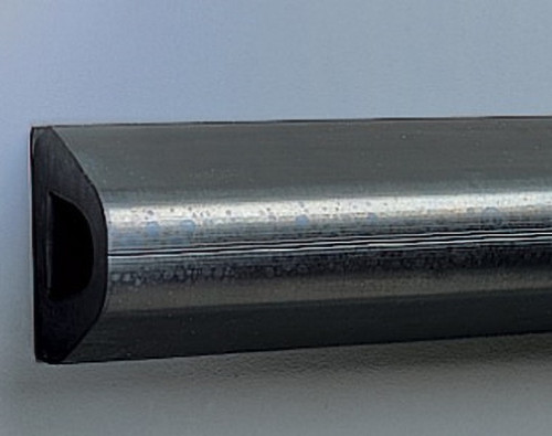 inDin Shape Extruded Rubber Bumper, Undrilled, 10ft length x 3in height x 3in depth