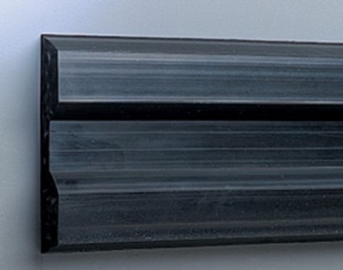 Heavy Duty Extruded Rubber Bumper, Undrilled, 2in deep x 9in High 4ft length x 2in deep x 9in height