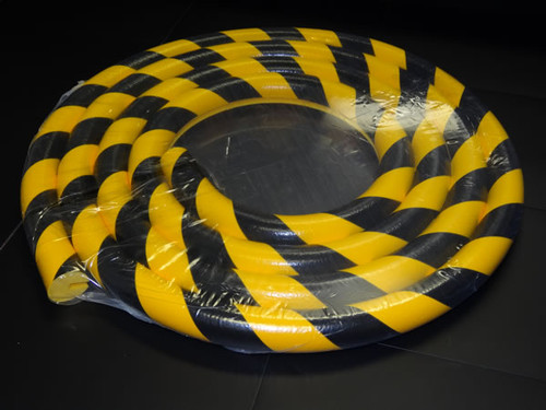 Round Edge Protector, 16ft x 1.56in Slide-On, Non Adhesive, Black-Yellow Round Edge Protector, 16ft x 1.56in Slide-On, Non Adhesive, Black-Yellow