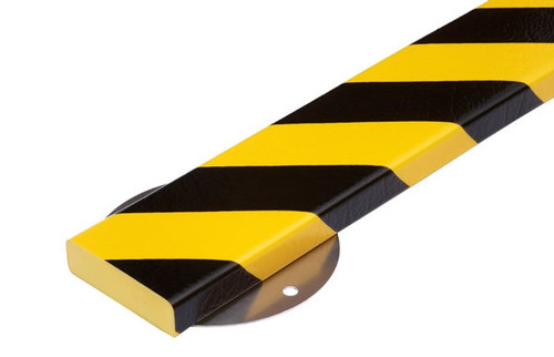 Thickest Flat Surface Protector, 39.38in x 2.88in with Steel Support, Black-Yellow
