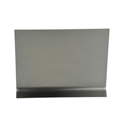 6in x 120in - 3/8in Radius, 20ga, Brushed Stainless Steel Base Molding